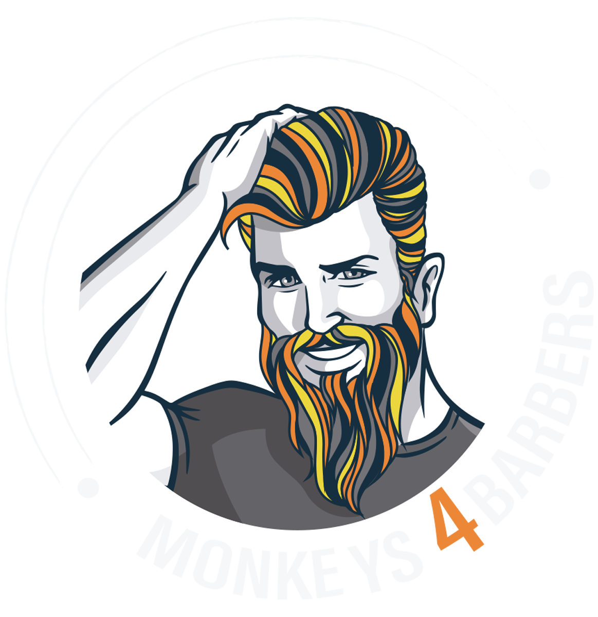 Logo Monkeys4Barbers